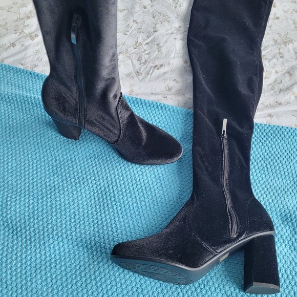 NWT Ron White Rapisardi Over-the-Knee Pull on Boots (7.5/8) Vegan - Picture 5 of 10